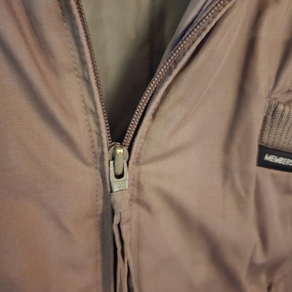 💕5 For $20 Vtg Members Only Bomber Jacket Mens Sz 46 Taupe (read description) - Picture 5 of 12